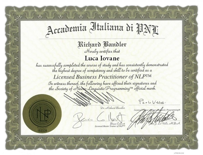 Buisness Practitioner of NLP